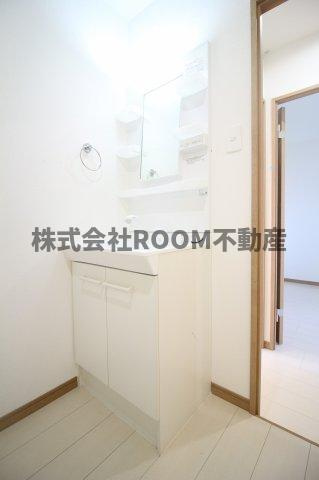 都城市千町の賃貸マンションの独立洗面台|使いやすい独立洗面台です