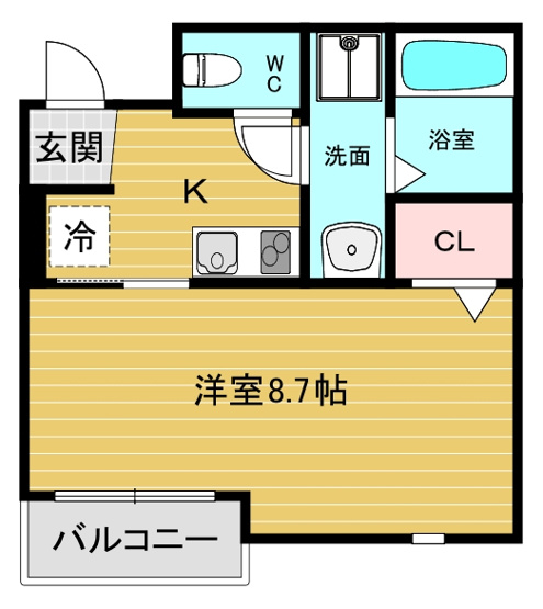 【間取り】 | ラ・フォルム西宮北口