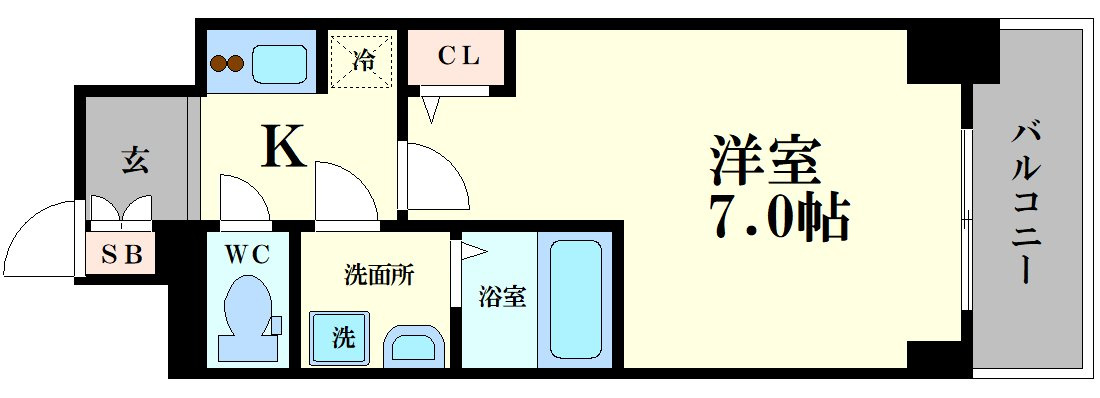 S-RESIDENCE福島Alovitaの間取り