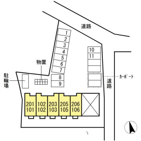 サンモールの区画図