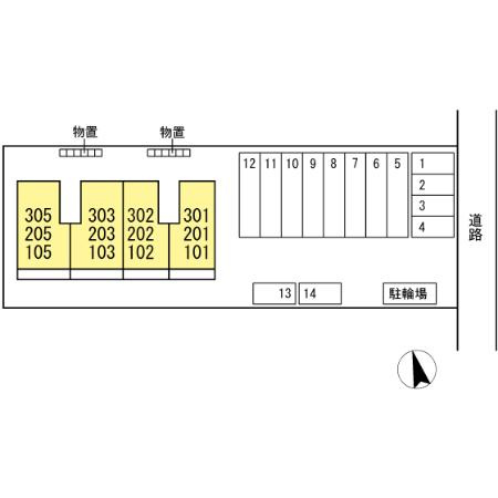 サロン・ド・ＲＩＫＵの区画図