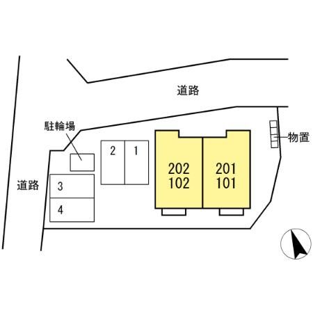 スウィートアップルＤの区画図