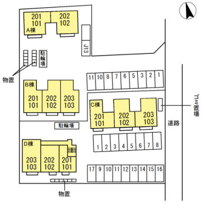 【区画図】 | メゾンドルチェ Ｃ