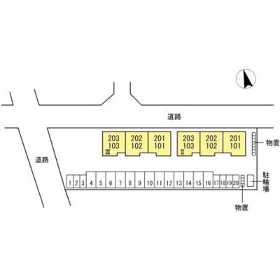 【区画図】 | メゾン花見山 Ⅲ