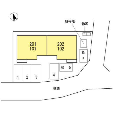 Ｙ Ｆｌａｔｓの区画図