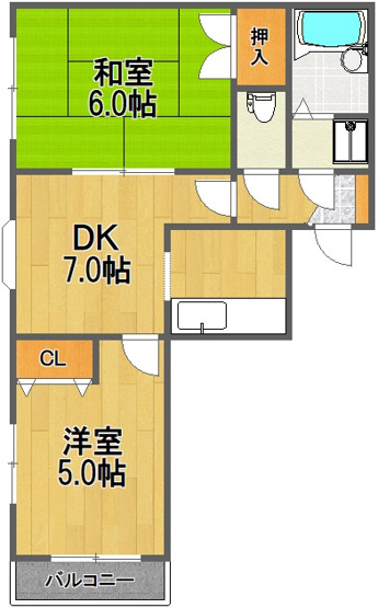 【間取り】 | ハイツハン