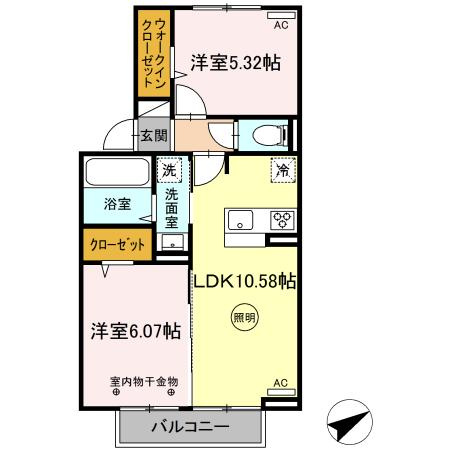 モワブランシェの間取り