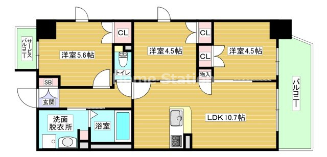 【間取り】 | 大拓ハイツ22