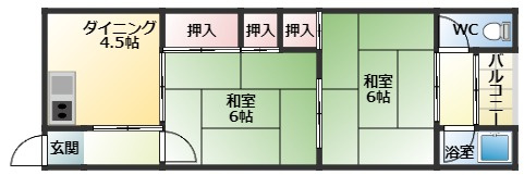 【間取り】 | 東阪田文化住宅