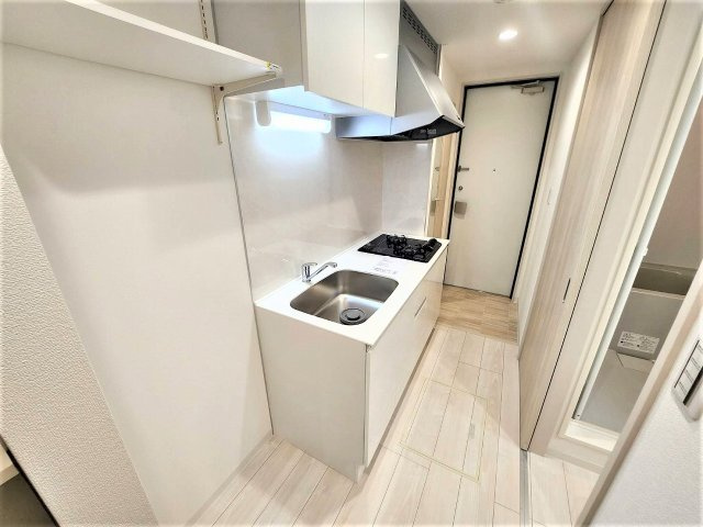 船橋市前原西２丁目の賃貸マンションのキッチン|２口ガスコンロ！キッチンも幅広いです！