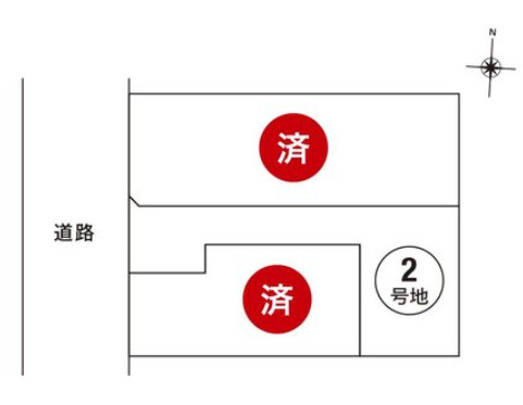 神垣町 2号地 売土地の土地図