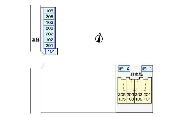 ティアラ城前の駐車場