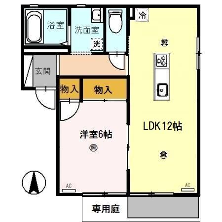 【間取り】 | フォーレス乙井　C棟