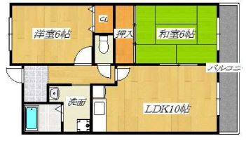 【間取り】 | パルコート浅井