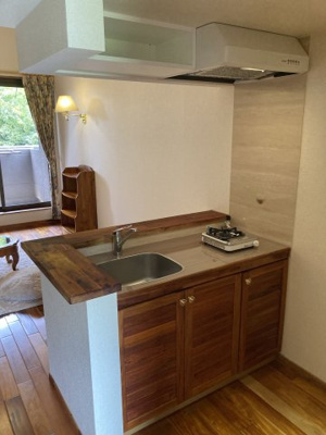 【キッチン】 | セザンヌ松井 | 1口ガスコンロ付き
（※画像はイメージです、現況優先となります）