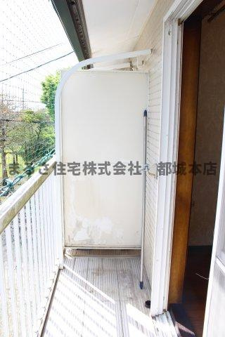 メゾンETOⅠのバルコニー|バルコニーです