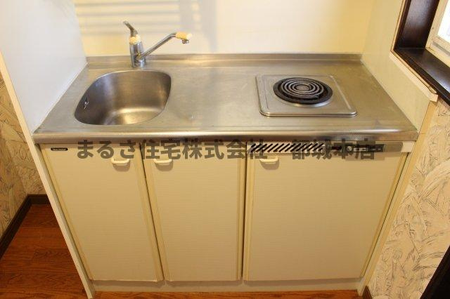 メゾンETOⅠのキッチン|きれいなキッチンです