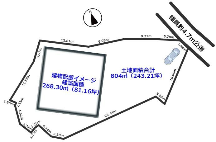 瀬戸市中品野町　土地