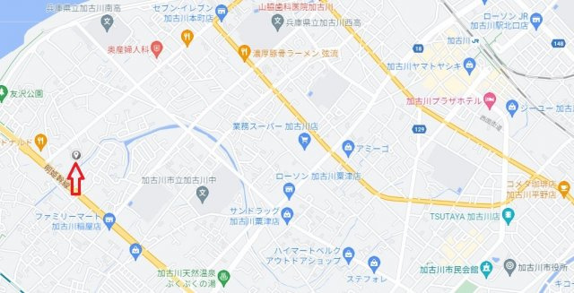 加古川市加古川町稲屋（全7）土地3号地の地図