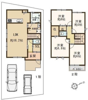 【間取り】 | 東石切町2丁目　中古戸建