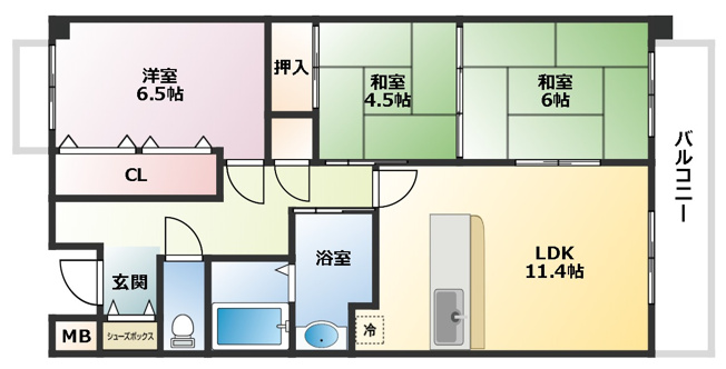 【間取り】 | ハートランド甲南