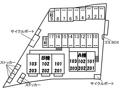 【区画図】 | ディアスＫｉＫｉ　A棟