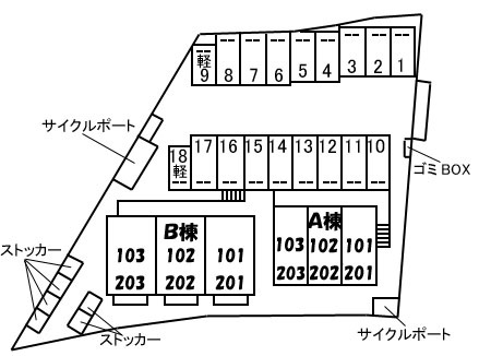【区画図】 | ディアスＫｉＫｉ　A棟
