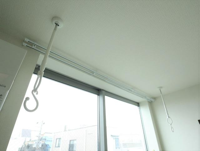 設備室内物干し