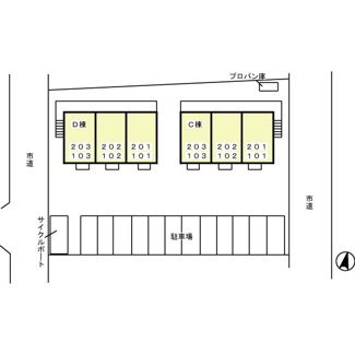 【区画図】 | メゾン・エスポワールD