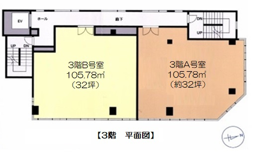 【間取り】 | MSビル | 3階A号室