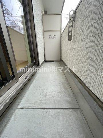 （仮称）北区黒崎町PJのバルコニー