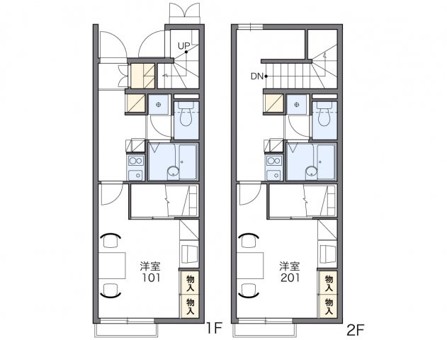 レオパレスシンクタンクの間取り|代表的な間取のため実際の間取とは異なる場合があります