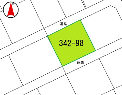 【区画図】 | 那須塩原市二区町　400万円　土地