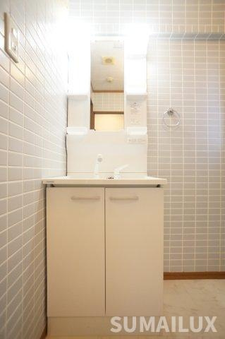 熊本市南区島町３丁目の賃貸マンションの洗面所