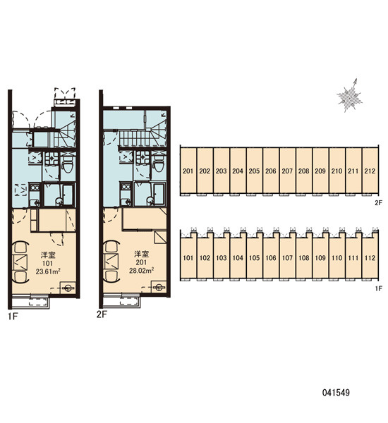レオネクスト下妻アイビーシーの区画図