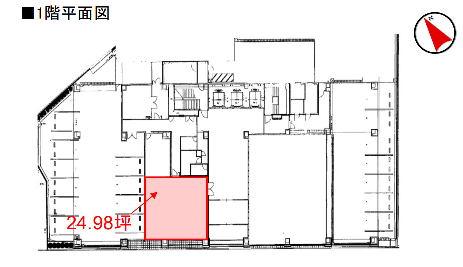 NSビル【　1階路面店　】の間取り
