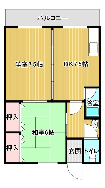 マンション直の間取り