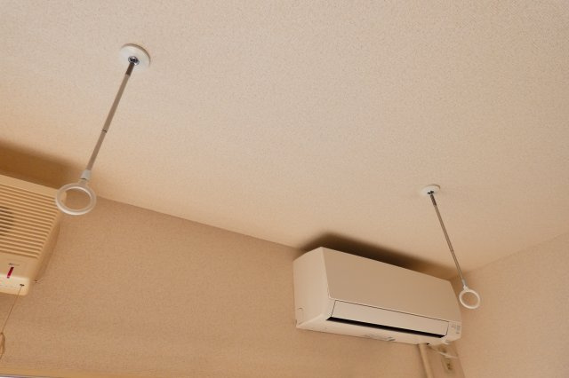 【その他】 | 花粉や梅雨の時期にも便利な室内物干し付き。