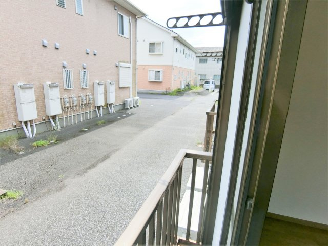 パークハイツB棟のバルコニー