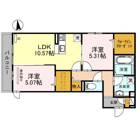 ラ・メゾン狭山の間取り