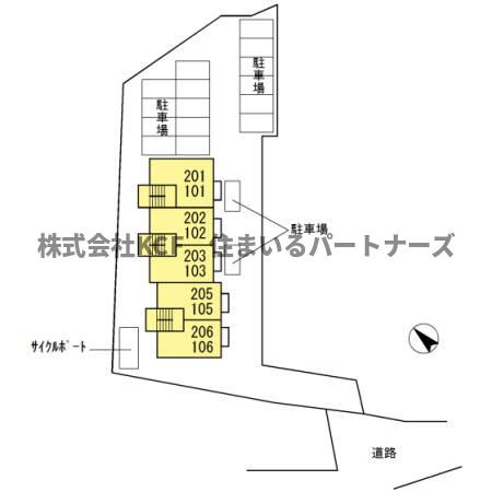 ウィン・レーベンⅡの区画図