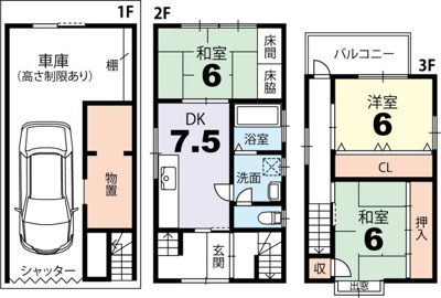  | 浄土寺下南田町　建築条件無土地【角地★鹿ケ谷通り面す】 | 建物②　現状間取り