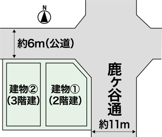 【土地図】 | 浄土寺下南田町　建築条件無土地【角地★鹿ケ谷通り面す】