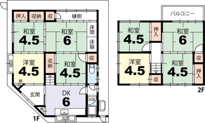  | 浄土寺下南田町　建築条件無土地【角地★鹿ケ谷通り面す】 | 建物①　現状間取り