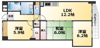 【間取り】 | コンセール中道