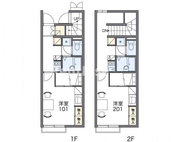 レオパレス結いの間取り|代表的な間取のため実際の間取とは異なる場合があります