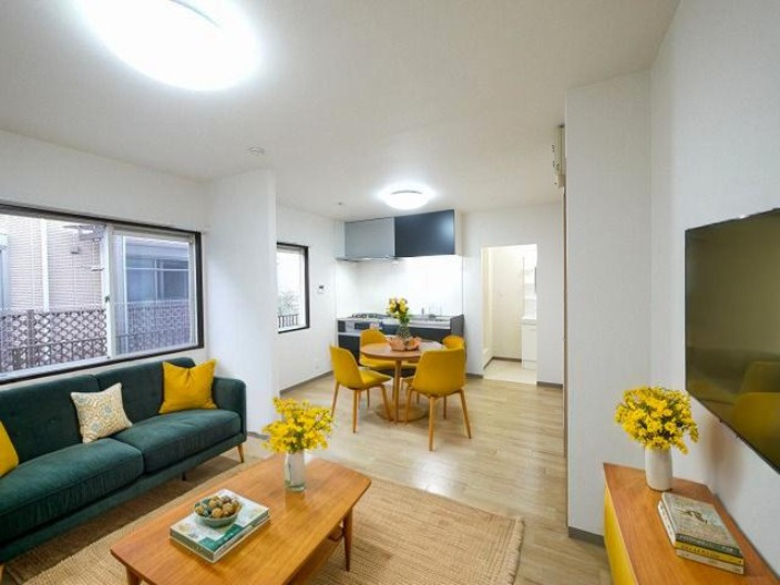 サンハイム　Ａ・Ｂ・Ｃの居間・リビング|CGで家具等を配置したもので家具等は含まれません