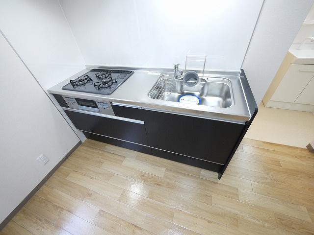 サンハイム　Ａ・Ｂ・Ｃのキッチン|コンパクトなキッチンで掃除もラクラク