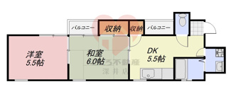 【間取り】 | ブリスフル深井北町