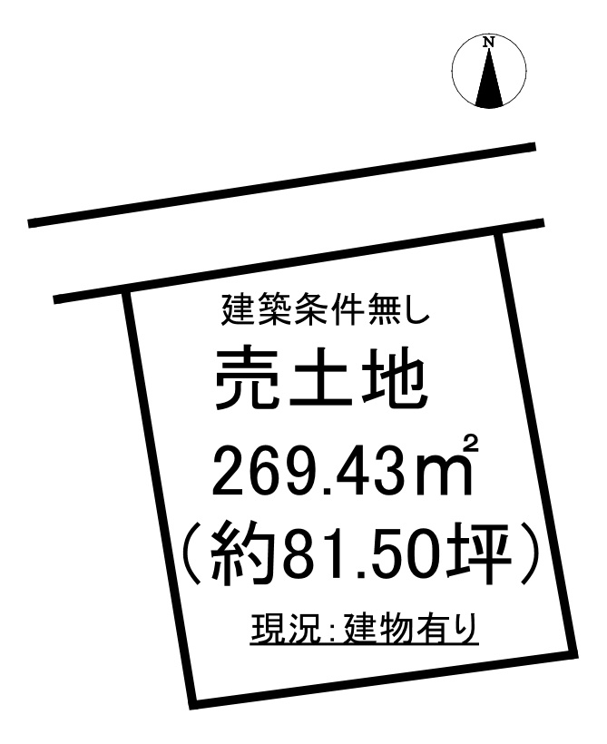 勿来町大高高松　売土地の土地図
